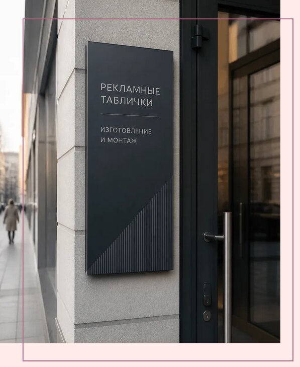 Рекламные таблички в Батайске по цене от 4554 р. | Аванза-Бтс